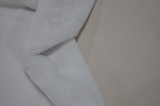 Solides Kaninchenhaar-Polarfleece-Gewebe, gebundenes Fleece-Gewebe, 450 g/m²