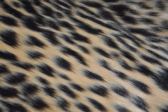 Leoparddruck Mischjacquardwebstuhl-langhaariger Plüsch-gefälschtes acrylsauernerz