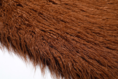Schafe Browns mongolischer gelockter Faux-acrylsauerPlüsch, gemischter mongolischer Pelz durch das Yard