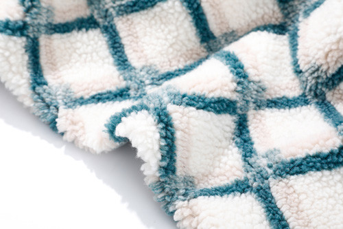Muster Faux Sherpa-Gewebe 500m, Jacquardwebstuhl-Polyester Sherpa-Gewebe