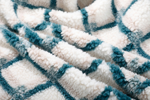 Muster Faux Sherpa-Gewebe 500m, Jacquardwebstuhl-Polyester Sherpa-Gewebe