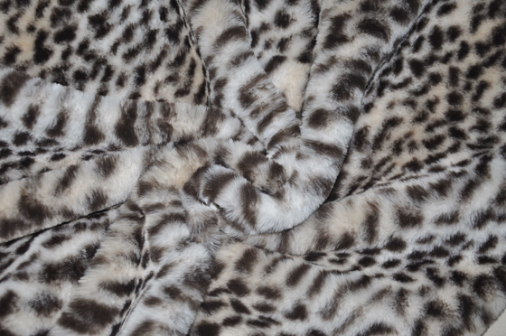 Leopard-Druck-Gewebe-Falte beständiges 150CM 435GSM 100%P