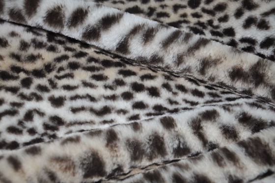 Leopard-Druck-Gewebe-Falte beständiges 150CM 435GSM 100%P