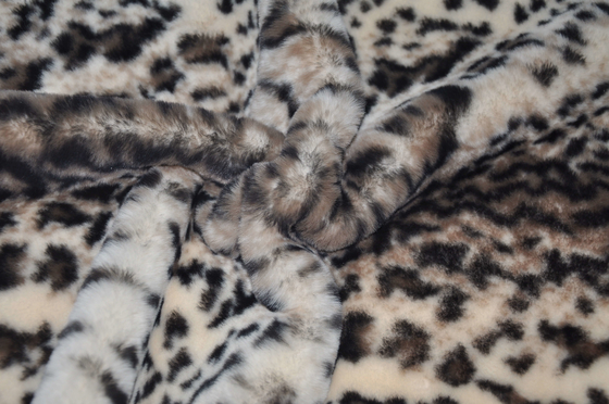 Breite 150CM 100% Polyester-Leopard-Druck-Gewebe Breathable 440gsm