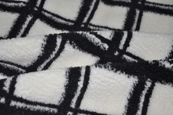 Polyester 100% 150cm CW oder justierbares Faux 400gsm Sherpa-Gewebe