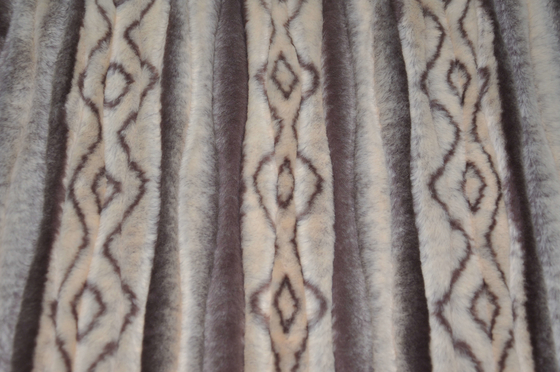 Drucknachahmungs-Kaninchen-Pelz-Polyester 100% 150cm CW oder justierbares