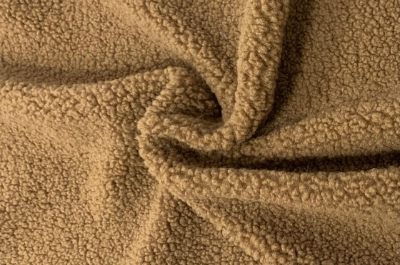 Massiver Kunst-Sherpa-Stoff aus Polyester, 150 cm Kunst-Wildleder-Sherpa 400 g/m²