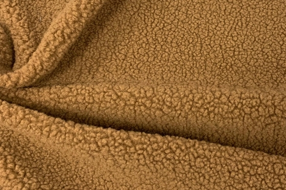 Massiver Kunst-Sherpa-Stoff aus Polyester, 150 cm Kunst-Wildleder-Sherpa 400 g/m²