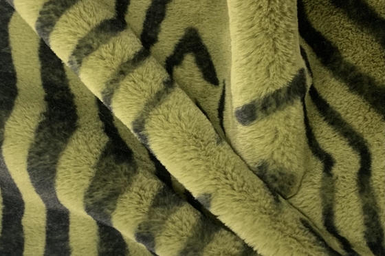 Drucknachahmungs-Kaninchen-Pelz-Polyester 100% 150cm CW oder justierbares