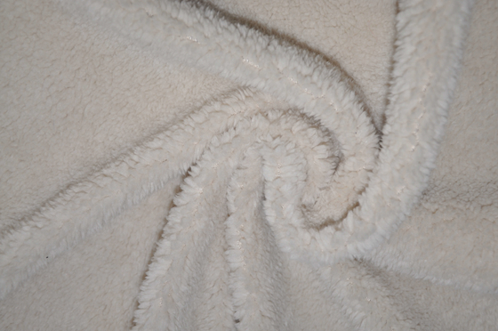 Weiches und empfindliches, nicht angepasstes Rohbaumwolle-Gewebe-Polyester Wärme-Shu Fleeces 150cm