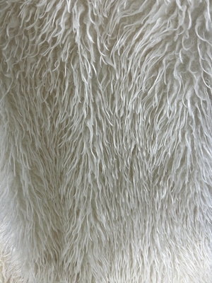 Off Weiß mongolisches Fälschungsfellgewebe 750GSM