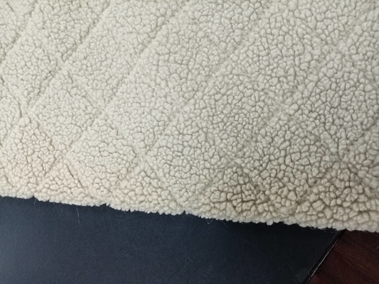 Jacquard Muster 100% Polyester Falsch Sherpa Stoff 150cm CW oder verstellbare Breite