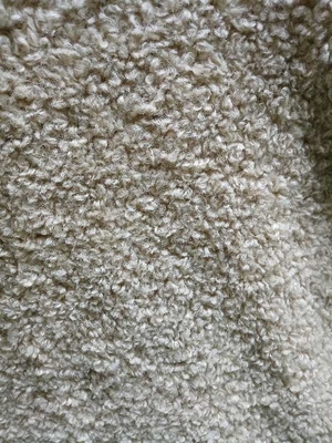 Faux Sherpa Recycling 150cm Warp Strickgewebe für Bekleidung und Spielzeug