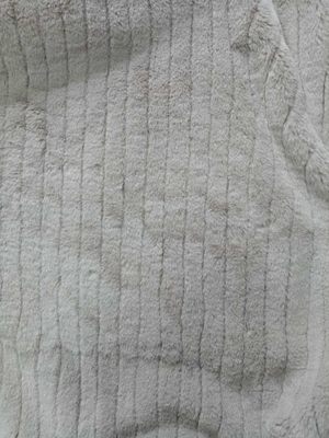 Schmale Rille Falsches Kaninchenfell Stoff 100% Polyester 150cm CW oder verstellbar