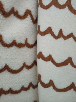 Jacquard 100% Polyester Sherpa Stoff 150cm verstellbar